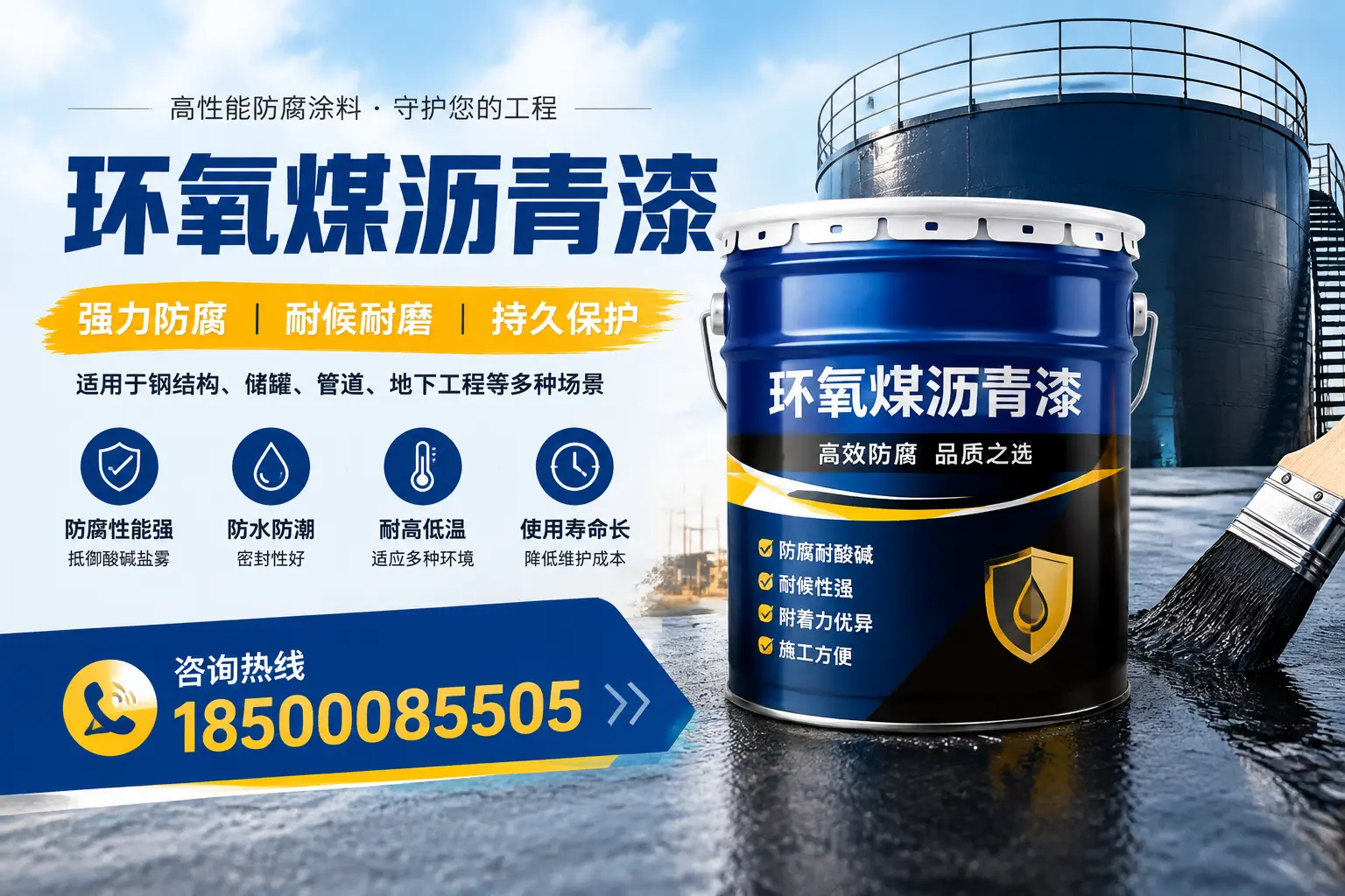 环氧煤沥青漆在工业中的应用,广元企业的选择