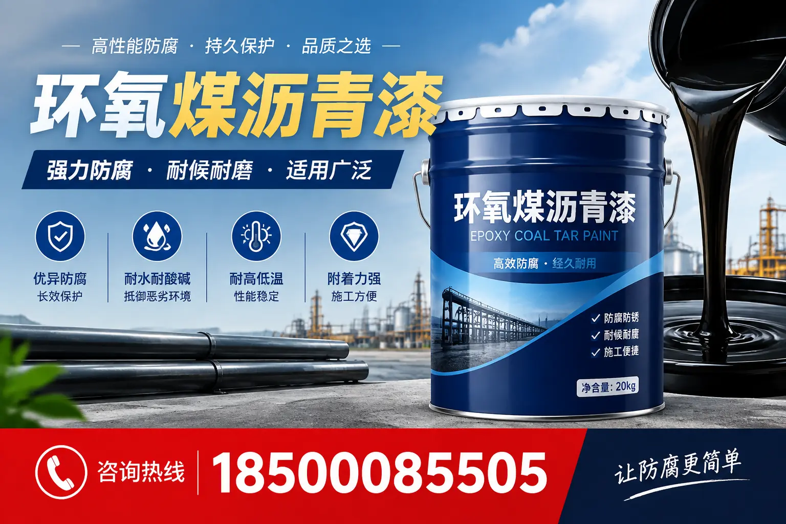 环氧煤沥青漆在不同气候条件下的表现分析,广元适用性